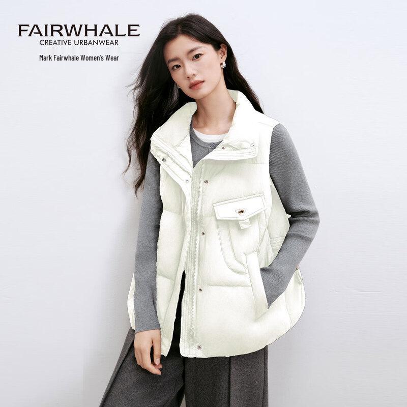 

Mark Fairwhale Women s Stand-Collar Thickened Down Vest