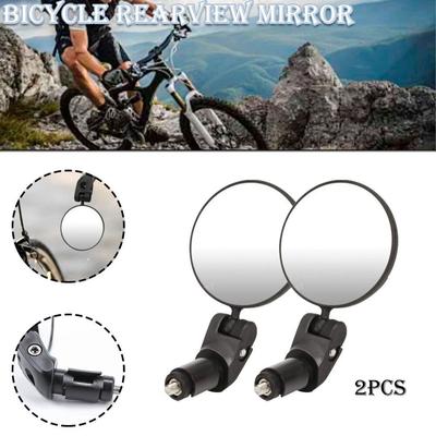 New Bicycle Rearview Mirror Bicycle Bar End Mirror 360° Rotating Rearview Mountain Bike Rear View