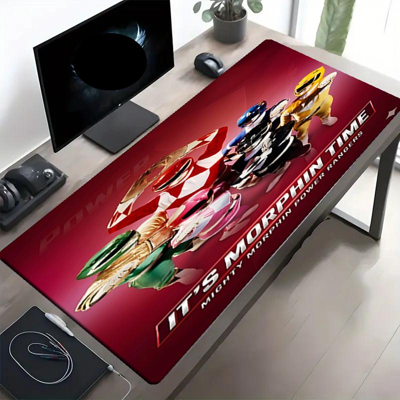 Mighty Morphin Power Rangers Print Mouse Pad, Anti‑Slip Desktop keyboard Mat, for PC Laptop Gaming Working Daily Use, Cool Festival Surprise Gift