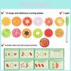 Educational Fruit Kids Fraction Board For Early Childhood Math Skills Building