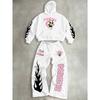 Men's Outdoor Suit, Spring and Autumn Long Sleeved Sportswear Set, Youth Street Style Hoodie Set, Casual Classic Cool Street Style