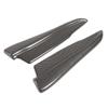 Pair Rear Bumper Lip Spats Splitters Carbon Fiber Style Bumper Corner Scratch Protector Universal for Car