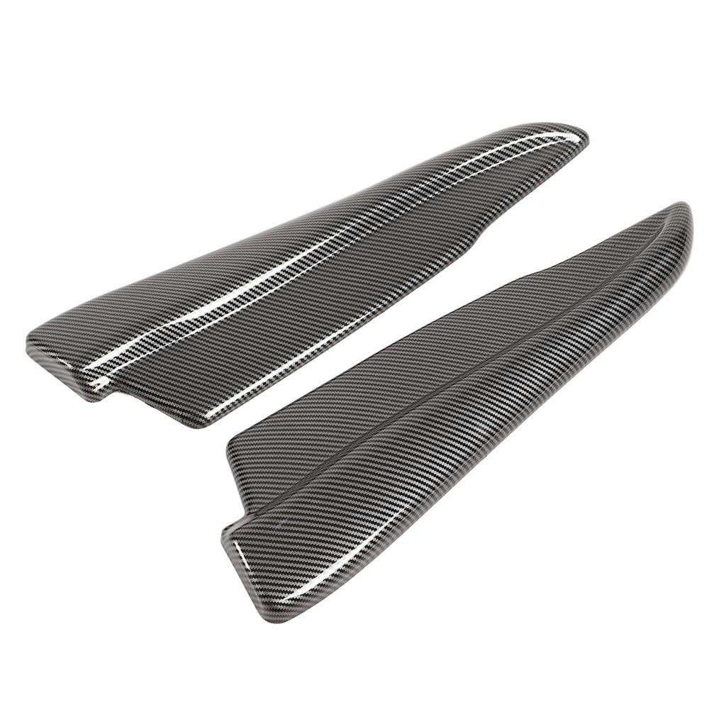 Pair Rear Bumper Lip Spats Splitters Carbon Fiber Style Bumper Corner Scratch Protector Universal for Car