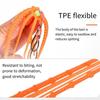 Fishing Tackle Sea Fishing Skirt Soft Lures with Double Barbed Hook Squid Skrit Lure 15cm 10g Artificial Baits