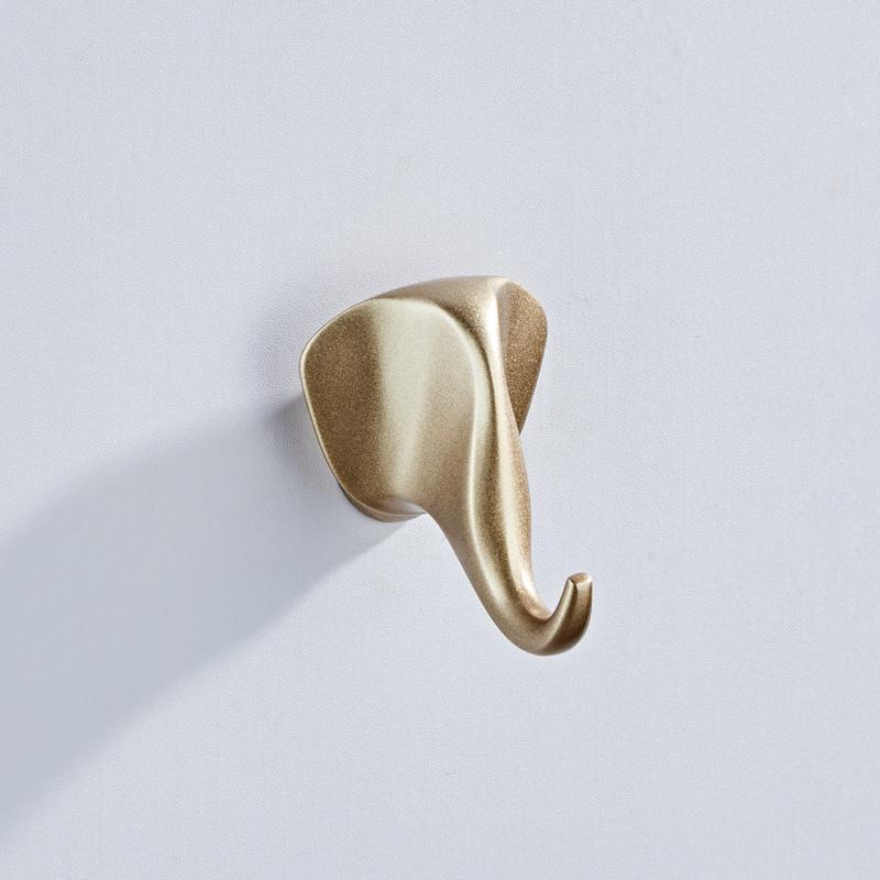ELLEN Animal Cloth Hooks Hanger Wall Decorate Robe Hook Gold Bathroom Hook Creative Coat Hook Hanger Bedroom Hooks ELF105