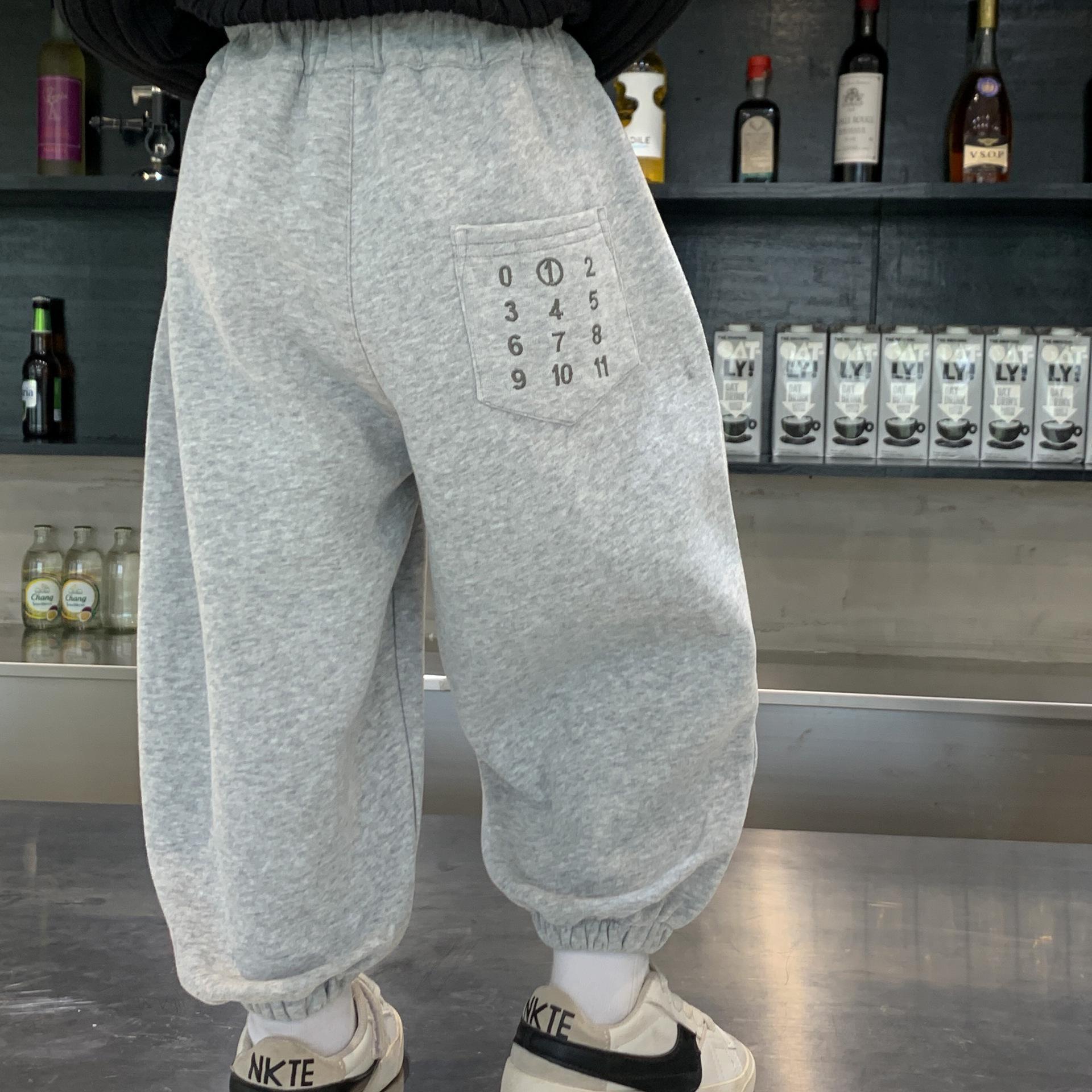 

2025 Trendy Kids Autumn Jogger Pants – Fashionable Casual Sweatpants 90 cm серый