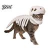 Divertente Costume da Festival per Animali Domestici Costume Scheletro di Dinosauro per Animali Domestici Apparel 3D Luminoso al Buio Halloween Cani Vestito Dino Gatti Cosplay Festa Festiva Divertente