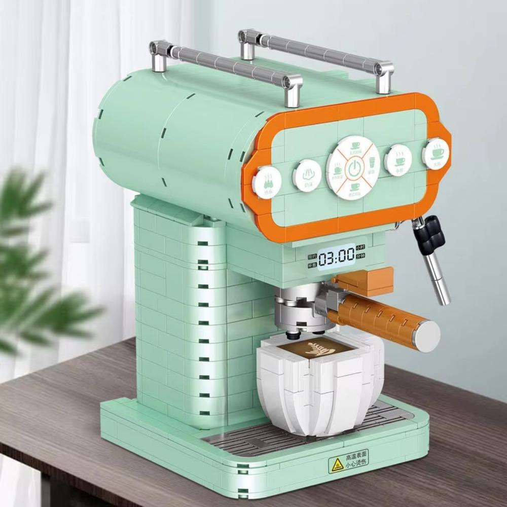 Vintage Style High-Quality Retro High-Quality Coffee High-Quality Machine High-Quality Grinder High-Quality Building High-Quality Blocks