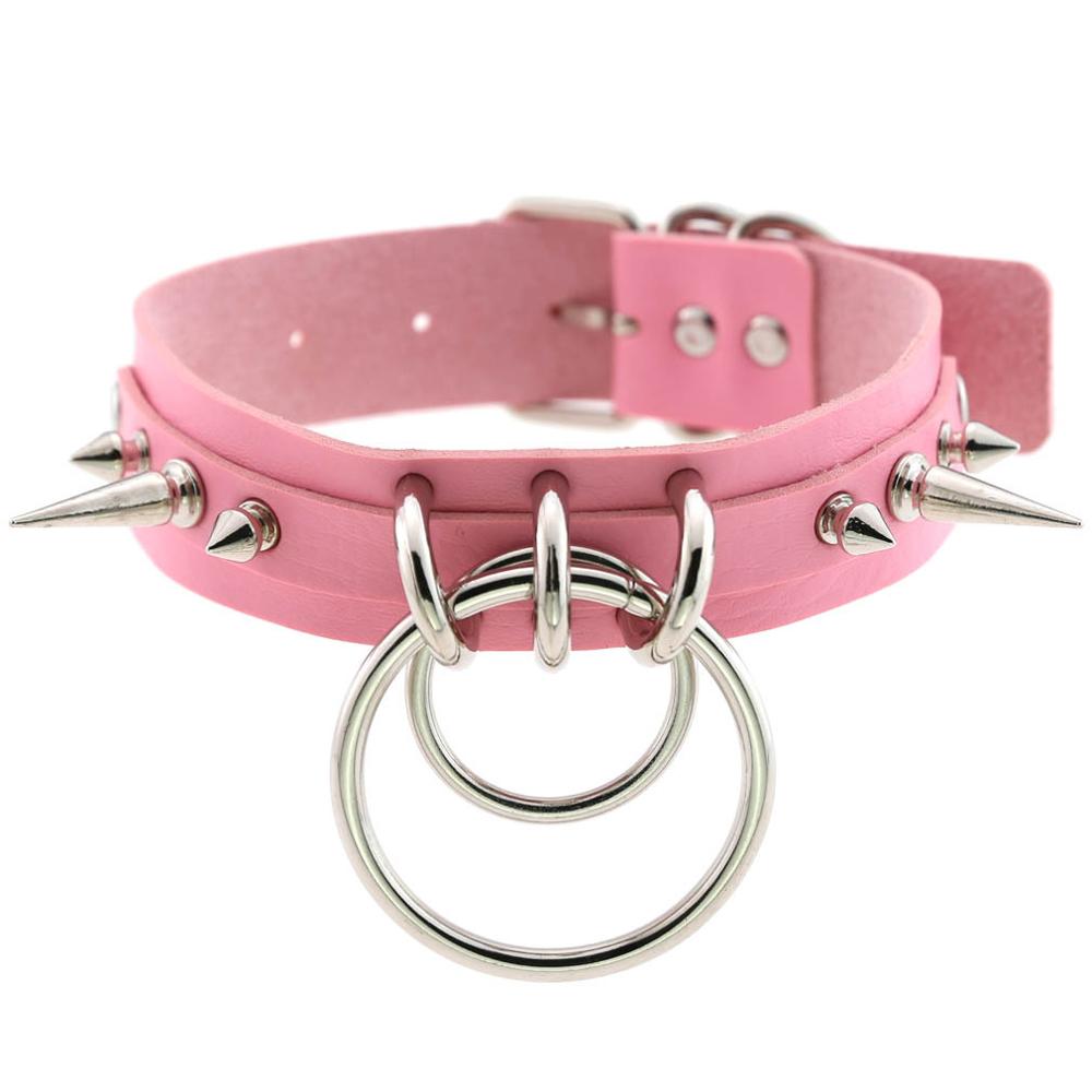 Spiked Choker For Women Men Punk Rock Collar Goth Fashion Necklaces  Leather Studded Choker Girls Harajuku Gothic Jewelry