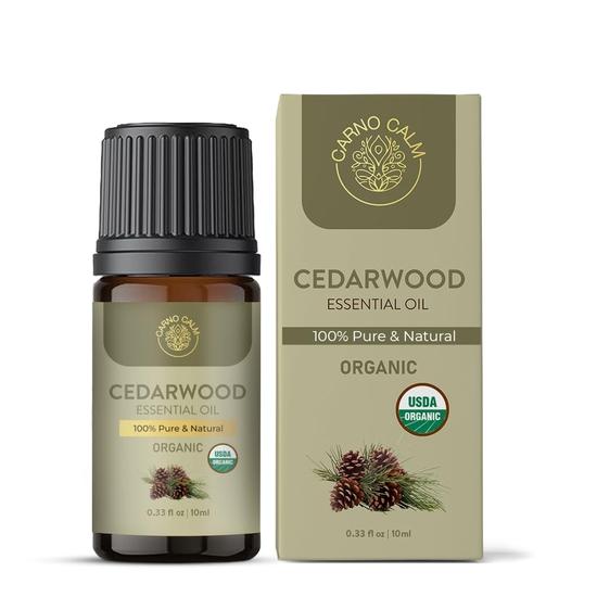 Carno Calm Exotic Essential Oil Combo | Pack of 3 | 100% Pure Cedarwood Oil, Peppermint Oil, Frankincense Oil | USDA-Approved for Aromatherapy