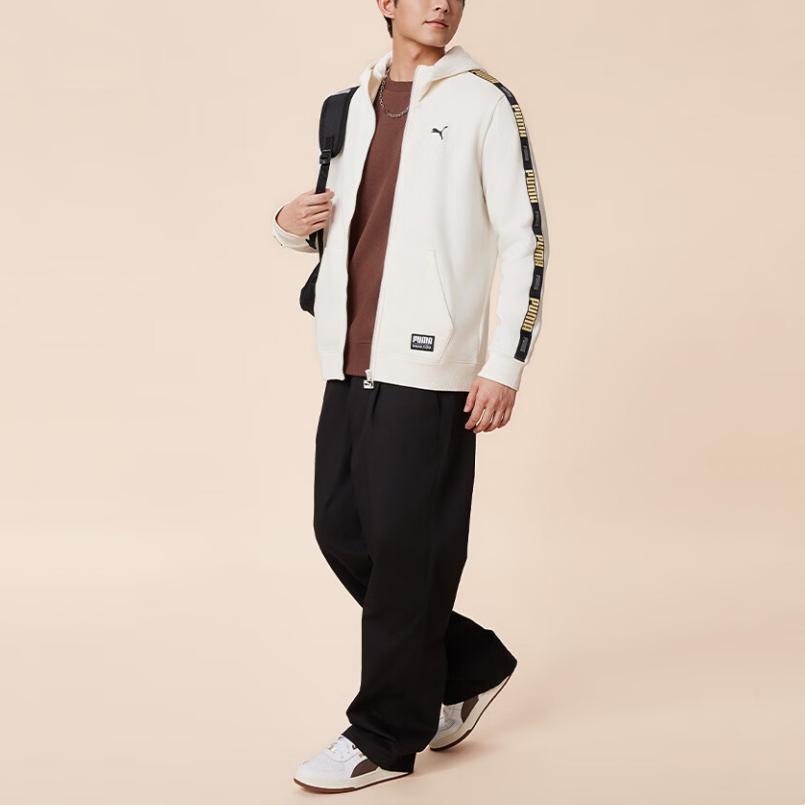 Puma Handwriting Label Jacket Casual Hooded Fleece Warm Jacket Men Jackets 636309-91