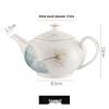 Bone China Lotus Pond Teapot and Bowl Set