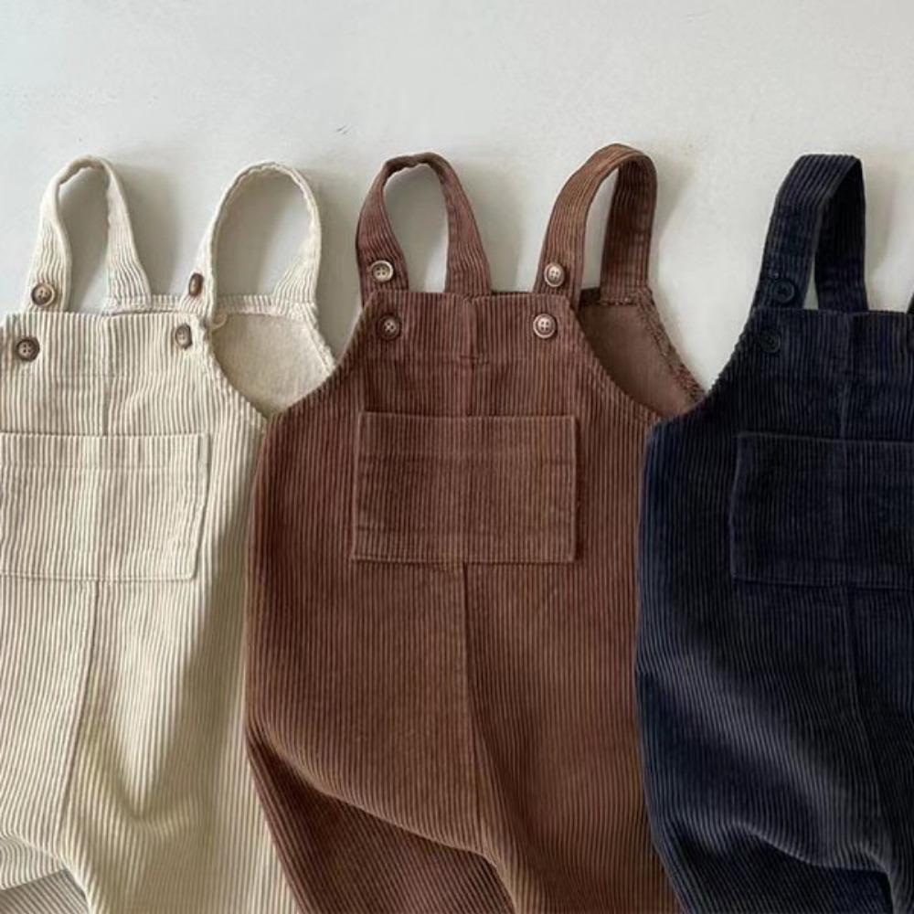 Kinderkleidung für Säuglinge KleinkinderMode Partner-Cord Lässige Overalls für Jungen und Mädchen