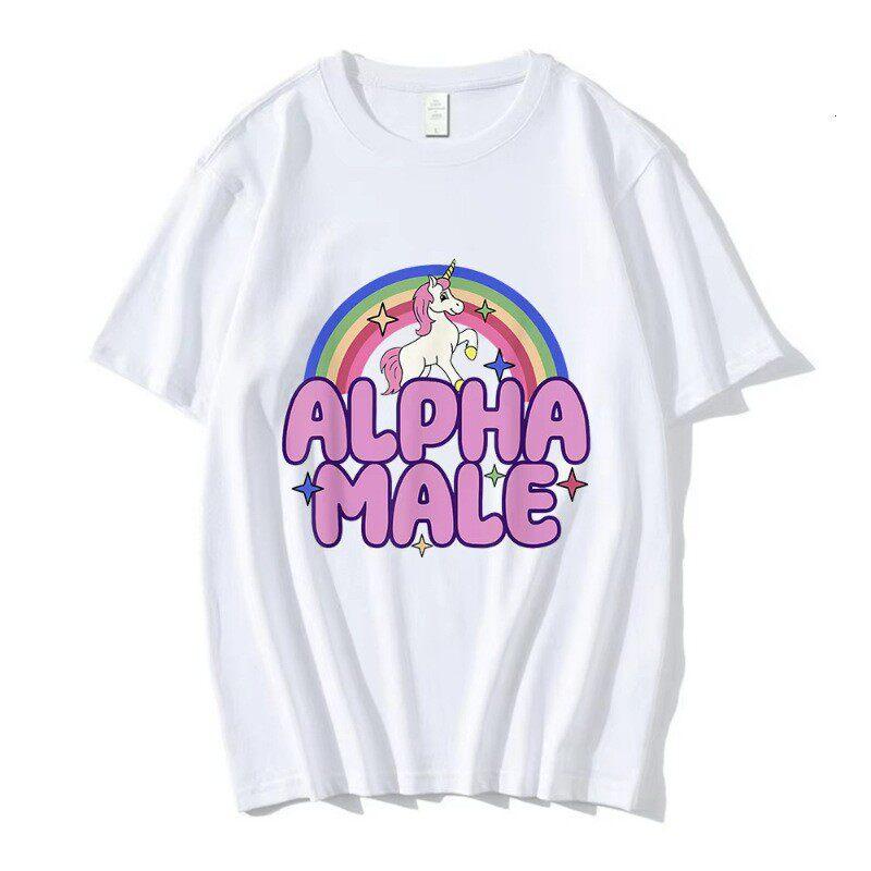 

Funny Meme Unicorn Rainbow Graphic Print Tshirt Unisex Women Harajuku Pop Fashion Cotton Summer New Tee Loose Casual Oversized Top 3XL