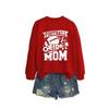 Football Cheer Mom Plus Size Loose Comfortable Hoodie