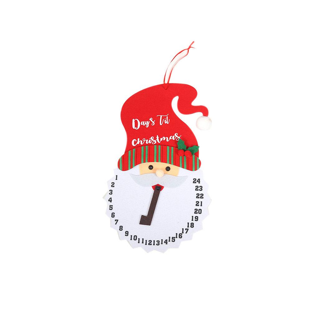 

Advent Calendar Christmas Hanging Pendant DIY Calendary Cartoon Candy Non-woven Fabric Count Down Home Decor Hotel Party Props snowman
