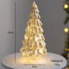 Glowing Glass Christmas Tree Ornaments Home Luminous Desktop Decoration Led Night Light Party Xmas Decorations Festival Kid Gift
