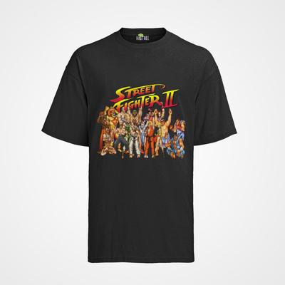 Retro Street Fighter Herren Shirt  Team Ryu VS Ken Capcom Arcade Bio