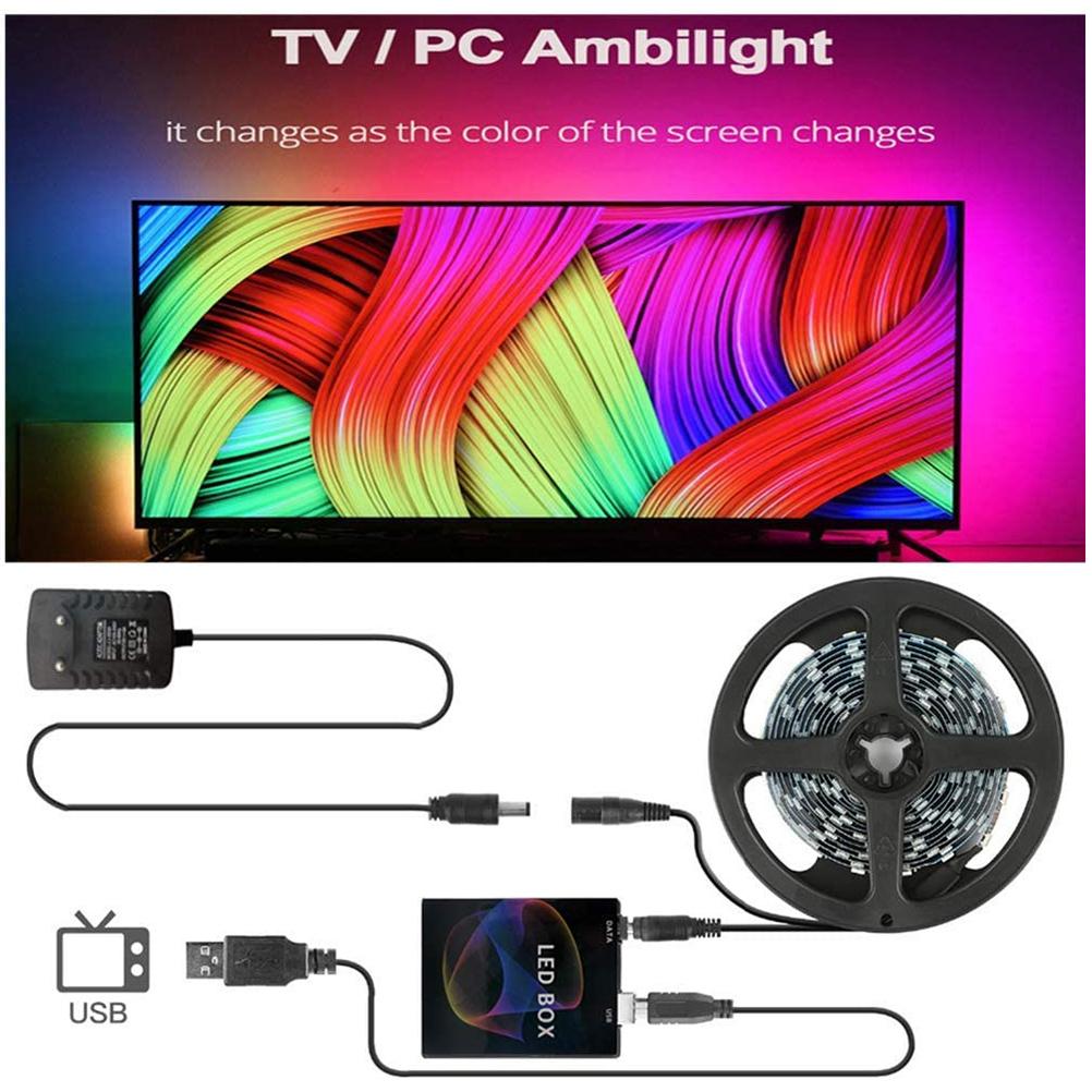 

Светодиодная лента Smart LED Strip TV PC Back Lighting Computer Display 1 метр UK Plug