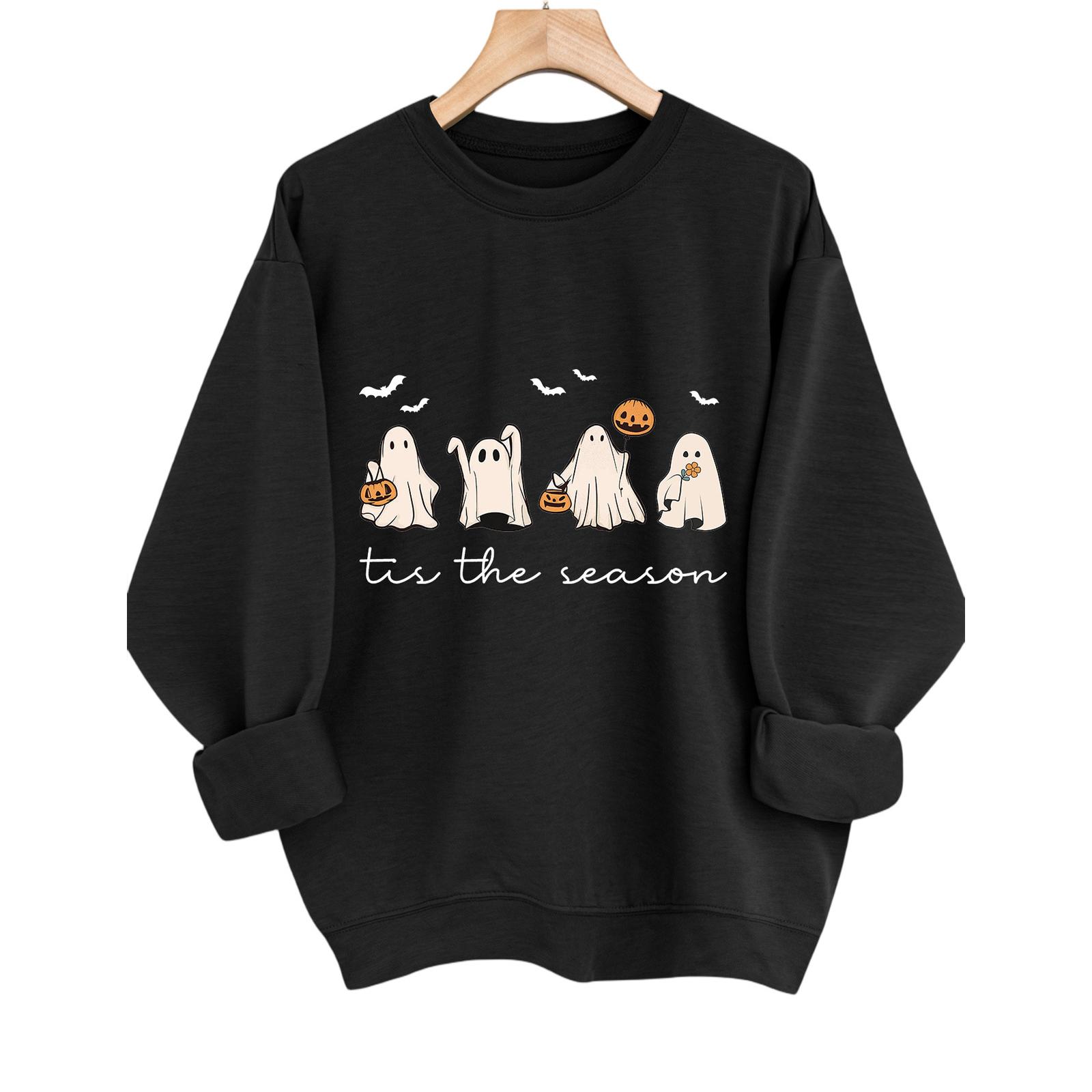 

Женские топы с длинным рукавом, футболки с круглым вырезом, осенняя мода, повседневные деловые туники-блузки L чёрный