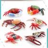 Marine Creature Model Pvc Fiddler Crab Figurine For Educational Display And Collection