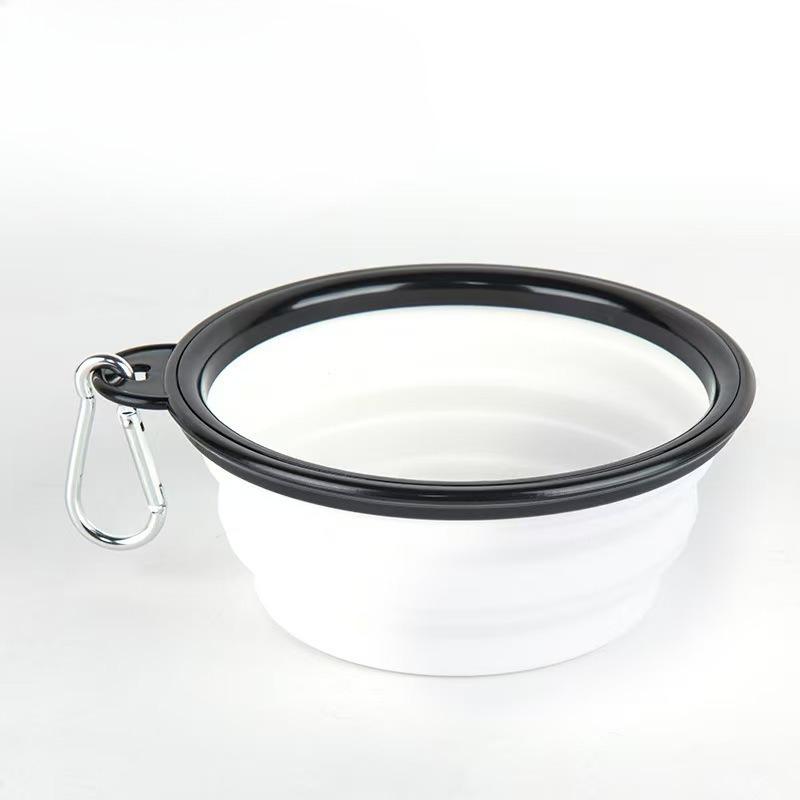 Silicone Folding Dog Bowl Portable Pet Food And Water Bowl For Cats And Dogs Travel Outdoor Camping Hiking Supplies KTY