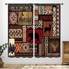 Rustic Deer Curtains,Farmhouse Cabin Lodge Country Forest Hunting Wild Animal Vintage Elk Window Treatments Drapes for Bedroom