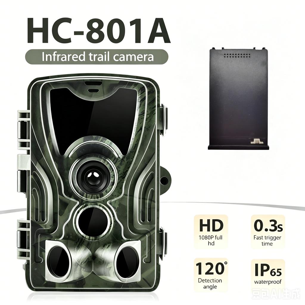20MP 1080P Trail Hunting Camera Night Version with 5000mAh Lithium Battery Wild Surveillance Photo Trap HC801ALI