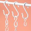Damage Release S Hooks Plastic Adhesive Wall Hooks No Drilling Required Hangers for Practical Storage Organization