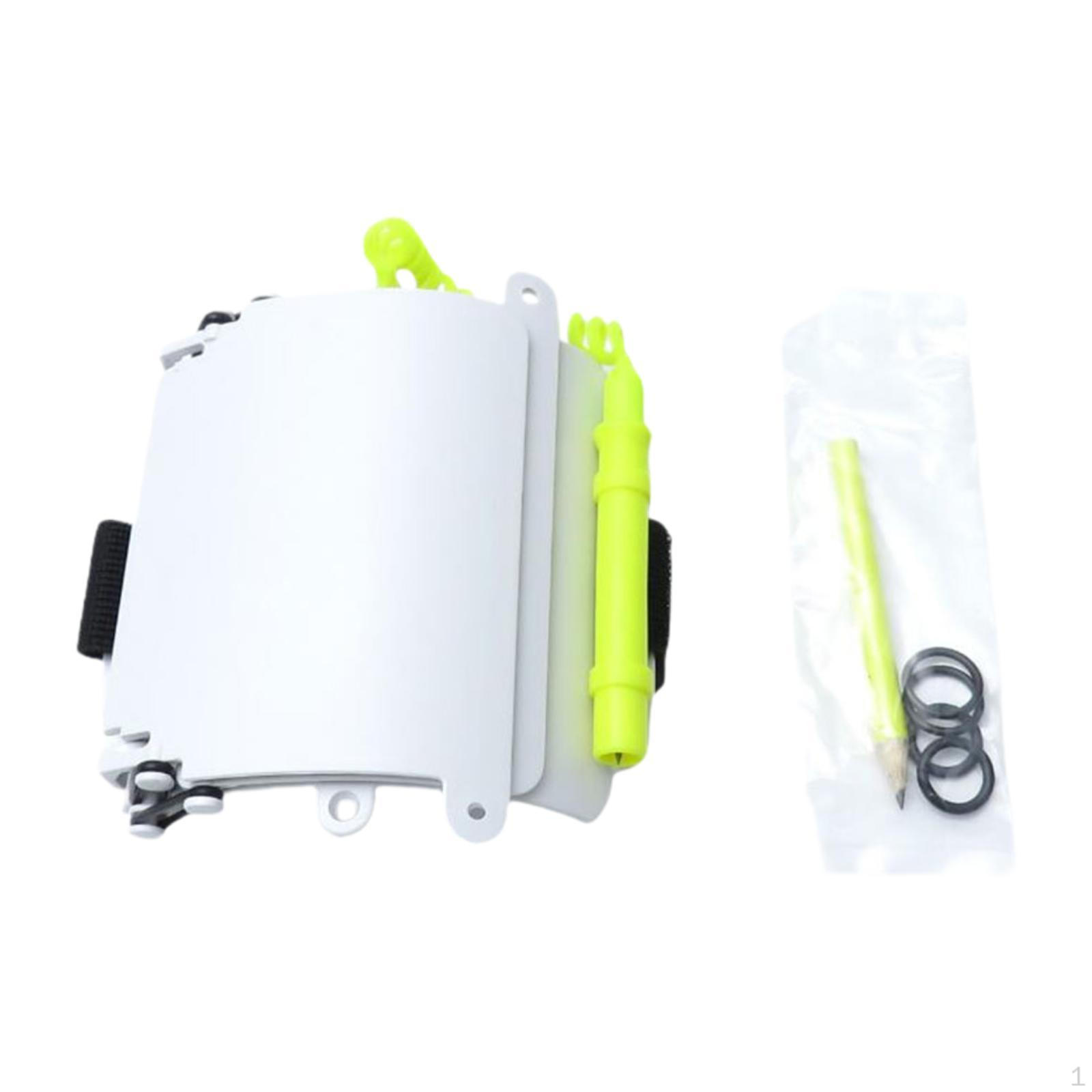 Diving Writing Slate with Pencil Underwater Communication Board Versatile Scuba Dive Write for
