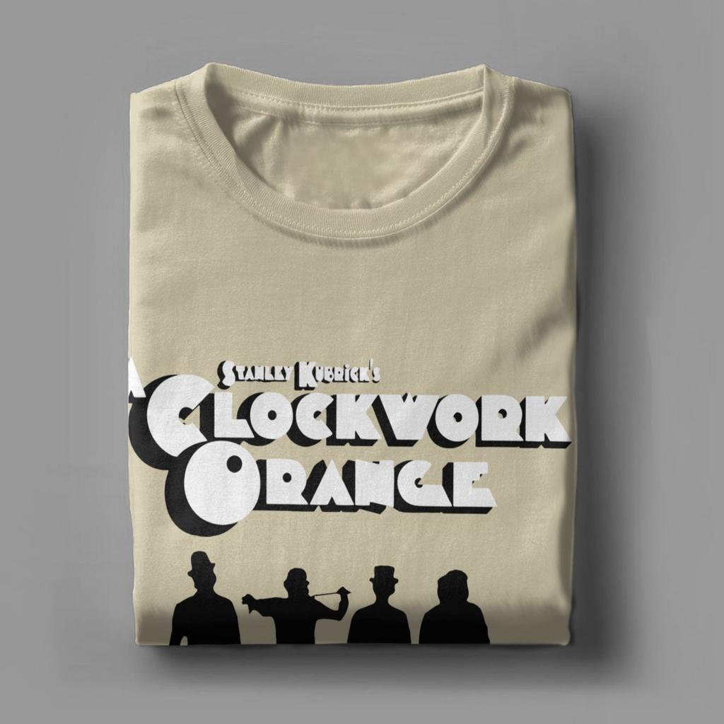 A Clockwork Orange Shadows T-Shirt for Men 100% Cotton T Shirt Walk Mechanics Stanley Kubrick Darkness Tees Plus Size Clothes