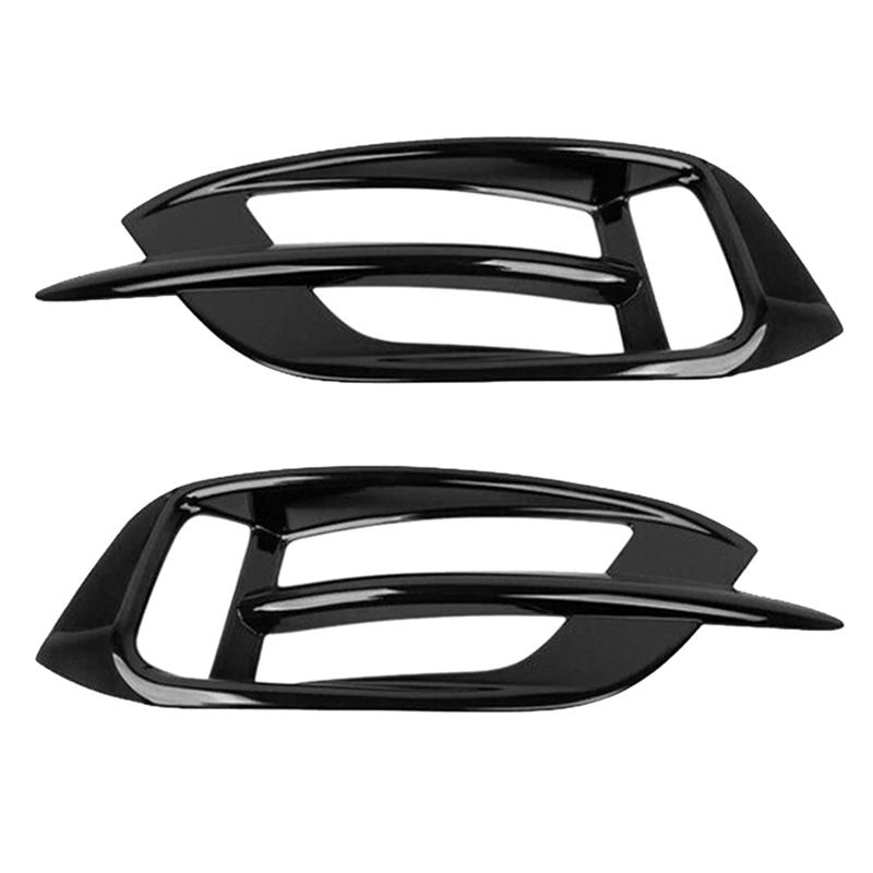 Black Car Rear Fog Light Grill Cover Trim For Honda Civic 10Th 2016 2017 2018  Accessories Rear Fog Lamp Grille