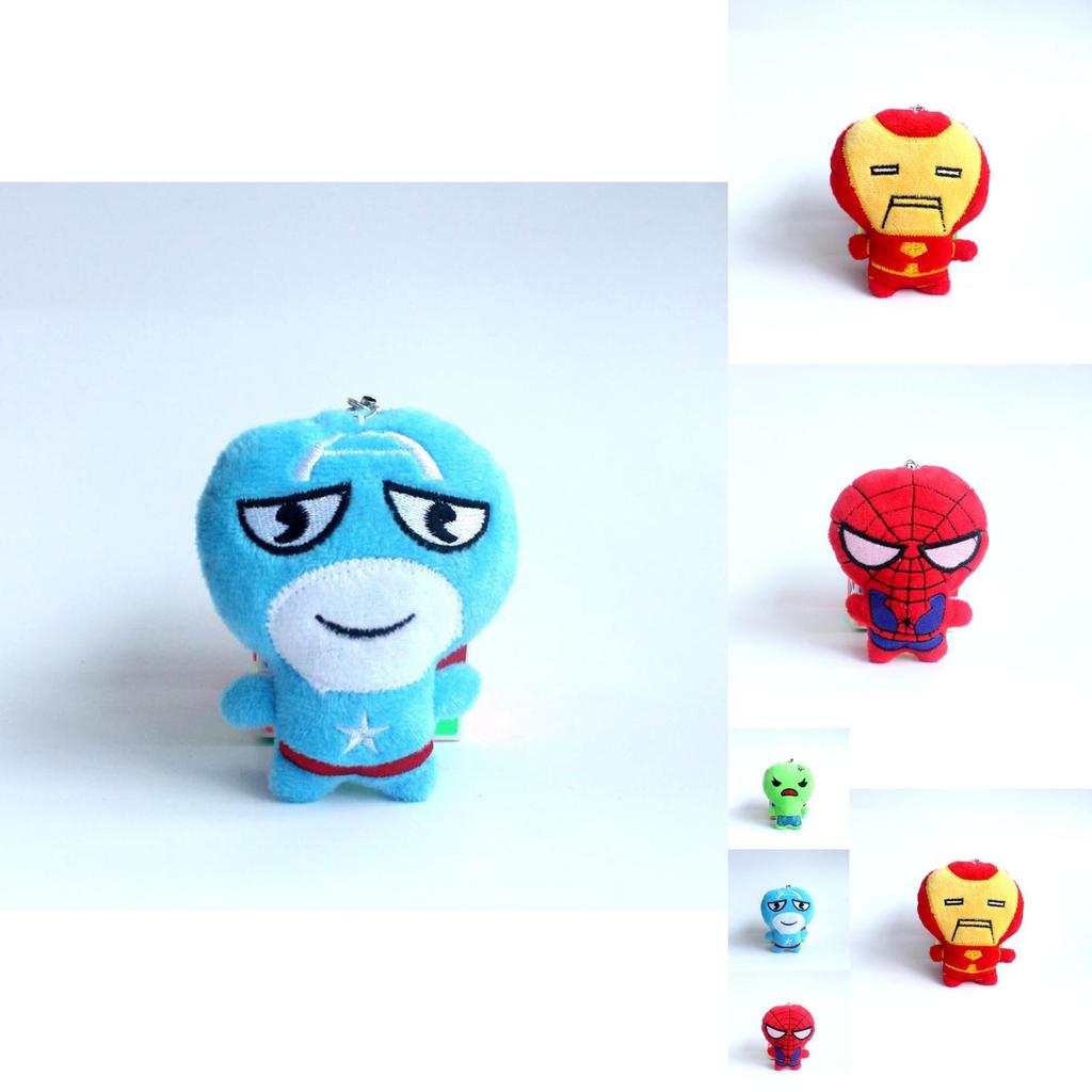 Marvel Avengers Plush Toy Spider-man American Soldier Doll Cute 10cm Collectible Gift