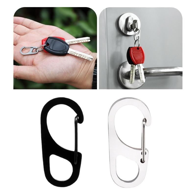 10Pcs Carabiner Clip Carabiner Hook Spring Clip for Gym Camping Hiking Outdoor