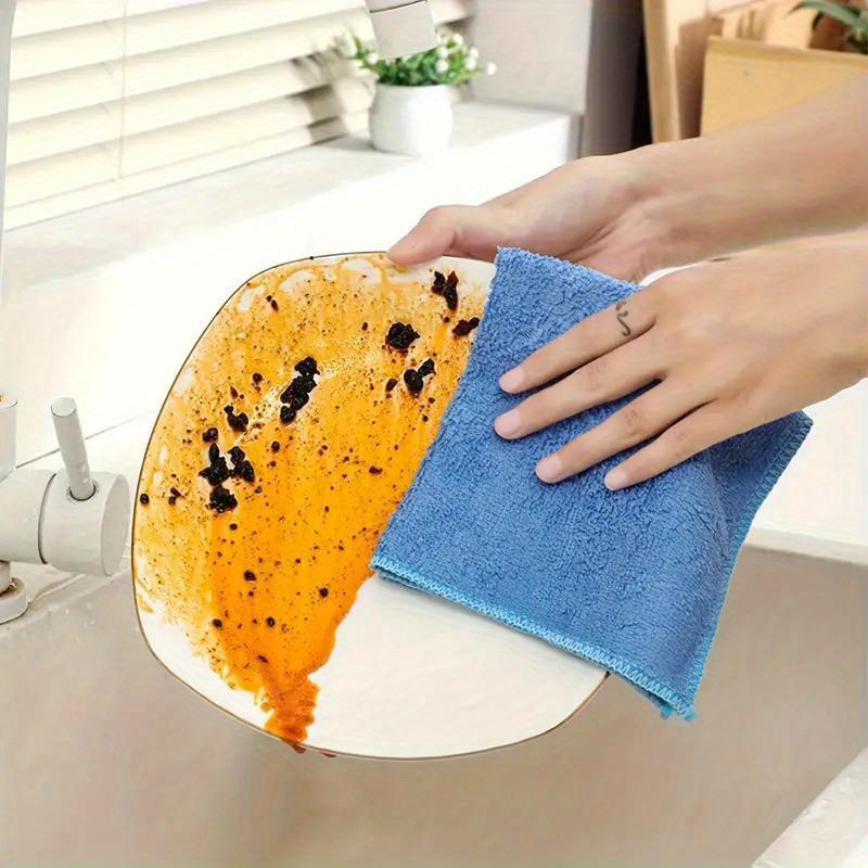 high quality5pcs/10pcs, Cleaning Towels, Reusable Cleaning Cloths for automotive detailing tools, Oil-Free Dish Cloths Multi-Purpose Cleaning Towels,