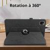 Case + Tempered Glass for iPad Air 11 Inches (M4/M3/M2 2026/2025/2024) Black PU Leather Tree Motif