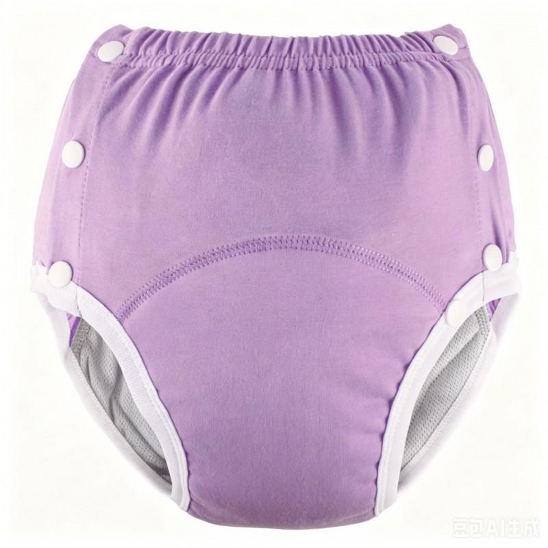 Reusable Adult Incontinence Pants Cotton Washable Leakproof Breathable Adjustable Snap Elderly Disabled