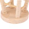 1/12 Dollhouse Miniature Wooden Stool Simulation Chair Furniture Toy Decoration