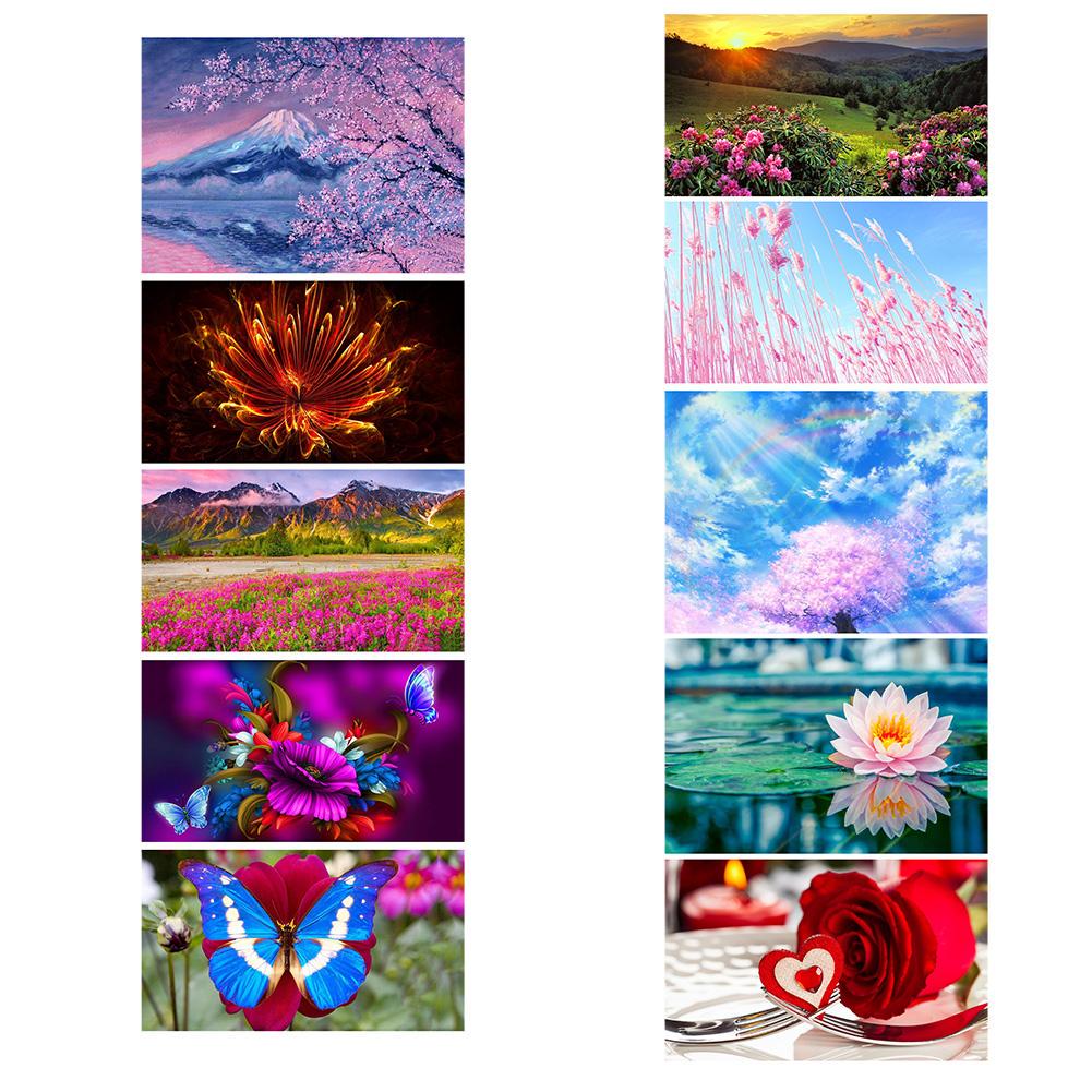 5D DIY Full Drill Diamond Painting Pretty View Cross Stitch Embroidery ...