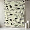 Pingu Wall Tapestry Aesthetic Wall Hanging Printed Fabric Blanket Decorative Tapestries For Bedroom Living Room Home Decor