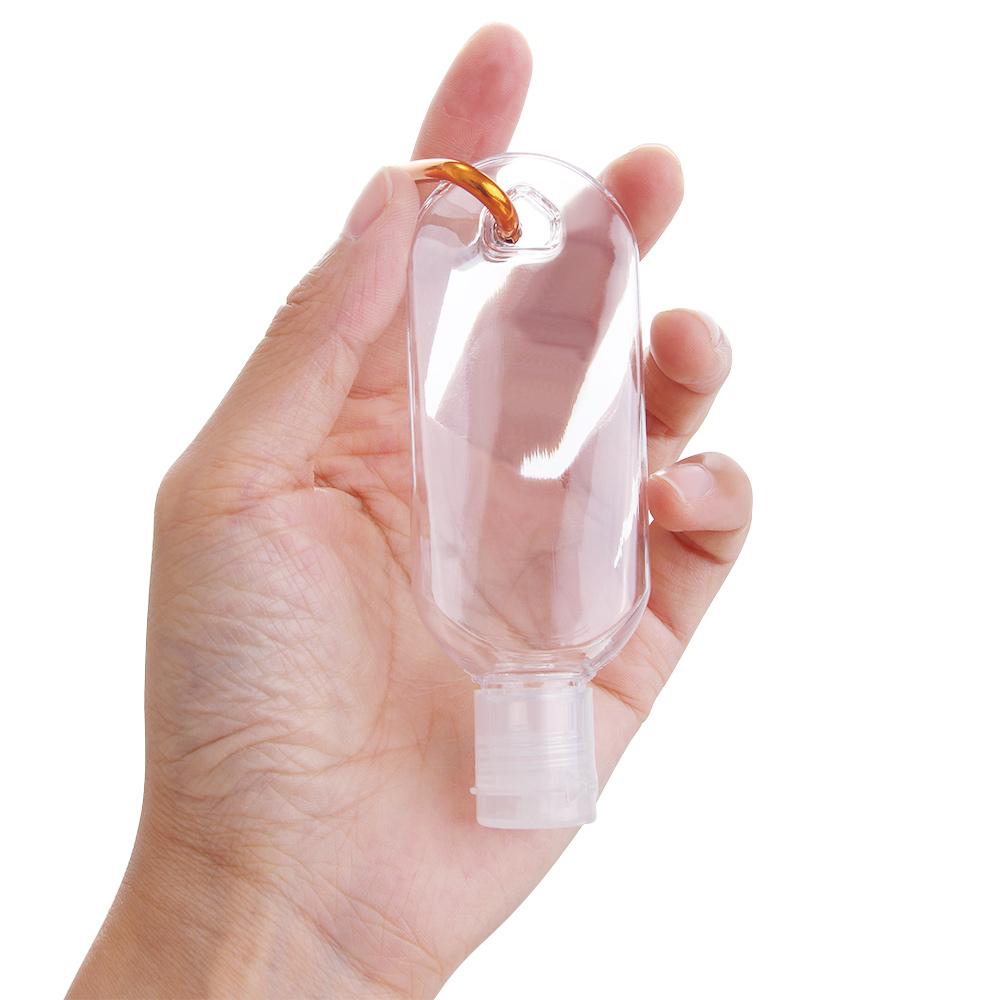 Transparent With Key Ring Empty Cosmetic Container Refillable Bottle Hand Soap Bottle Spray Bottle