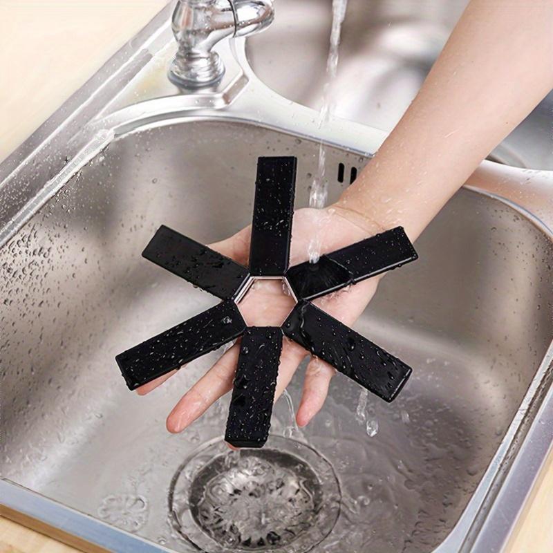 2/4pcs Advanced folding pot holder triangle pad - heat-resistant, anti slip, expandable bracket, easy to store