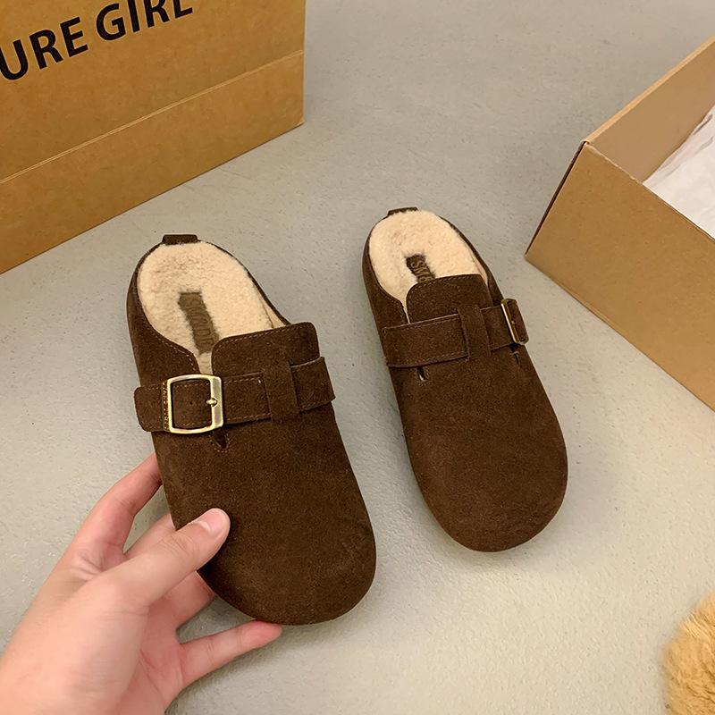 

2024 корейская версия сезона весна-осень, новая круглая сумка на голову, верхняя одежда с толстой пряжкой на поясе из бархата и термохлопка 40 коричневый