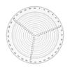 20/30cm Circle Gauge Clear Acrylic Compass Centering Tool Center Finder Lathe Work