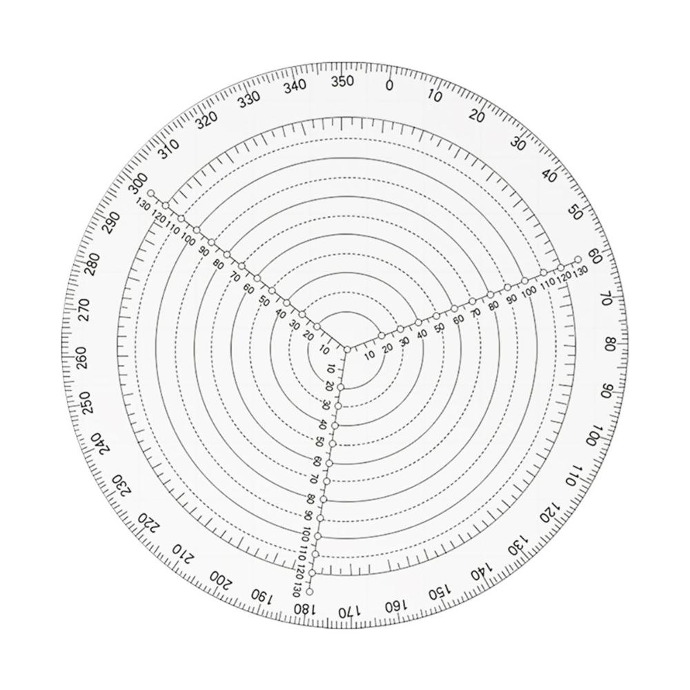 20/30cm Circle Gauge Clear Acrylic Compass Centering Tool Center Finder Lathe Work