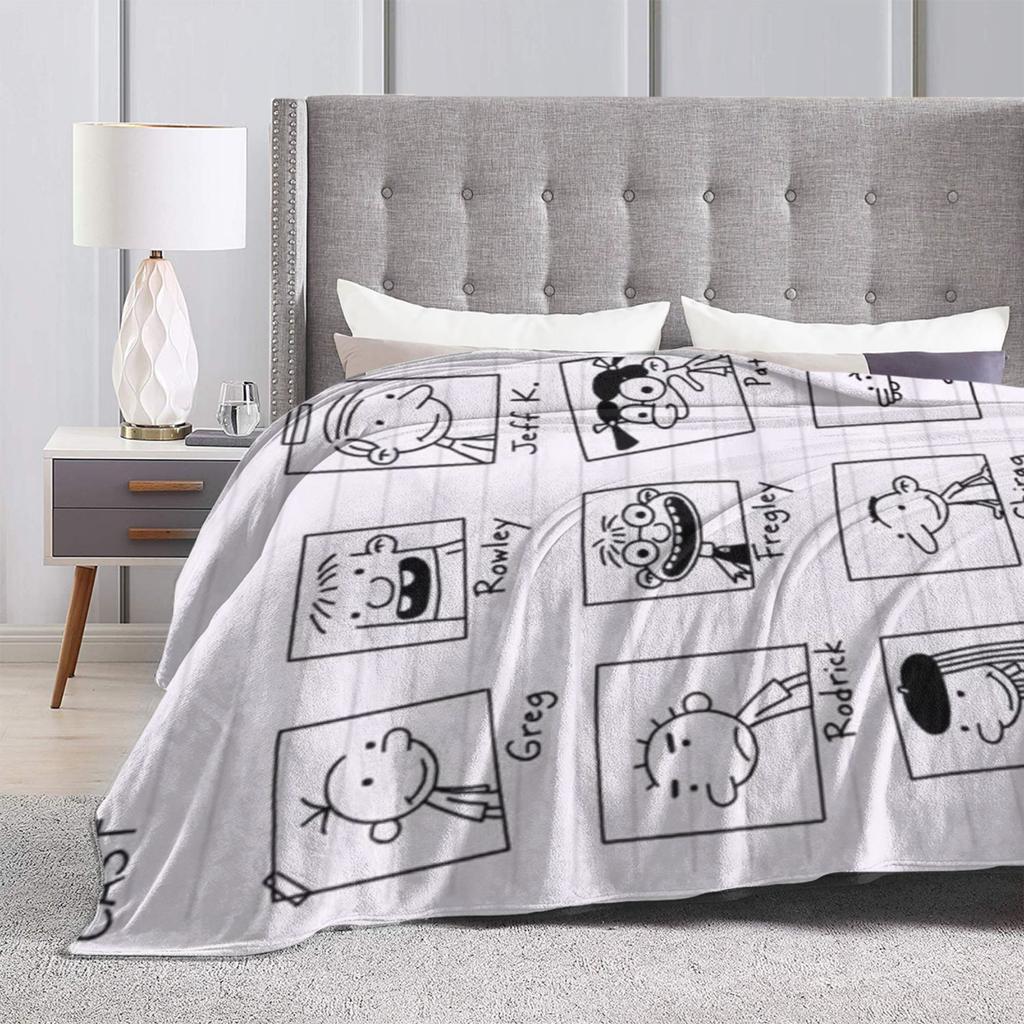 Diary Of A Wimpy Stuff Blanket Ultra-Soft Fleece  Throw Blanket Comfortable Quilt