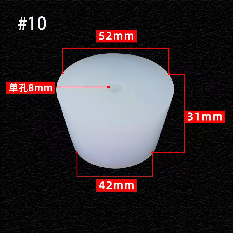 Silicone Solids Plug Fermenter Cover Rubber Stopper With Hole Laboratory Stopper Valve Acid Alkali Resistant Brew Wine Stoppers
