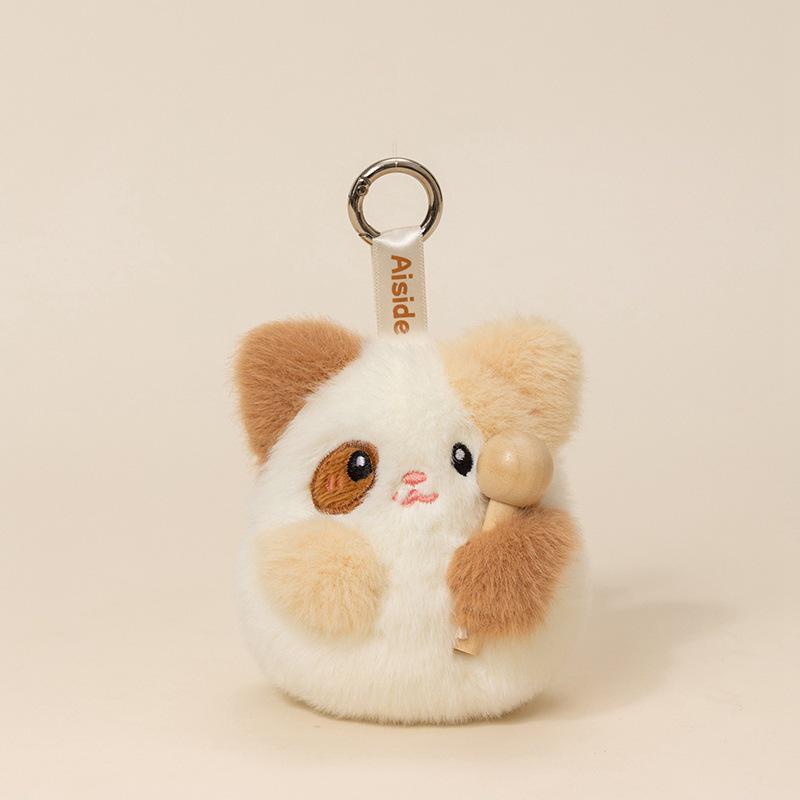 Esdeath Holzfisch Puppe Schlüsselanhänger - Plüschgeschenk für Mädchen & Freunde, Taschenanhänger, Stressabbau Spielzeugornament.
