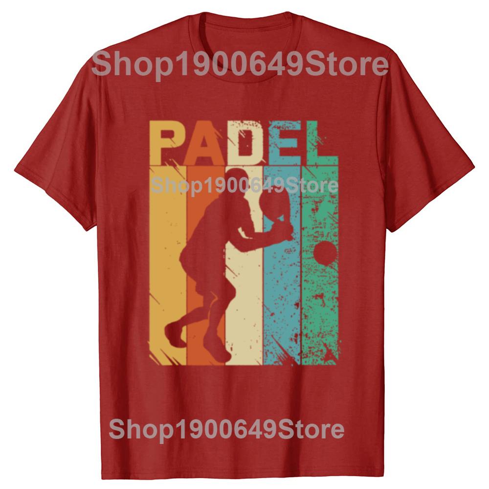 

Funny Padel Player Sport Gift T Shirts Graphic Cotton Streetwear Short Sleeve Birthday Summer Tennis Training Tshirt Men S