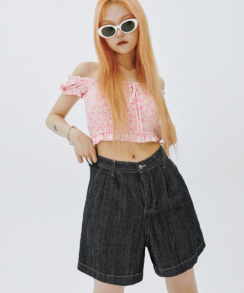 PANDORAFIT [Shorts] Pintuck Jeans